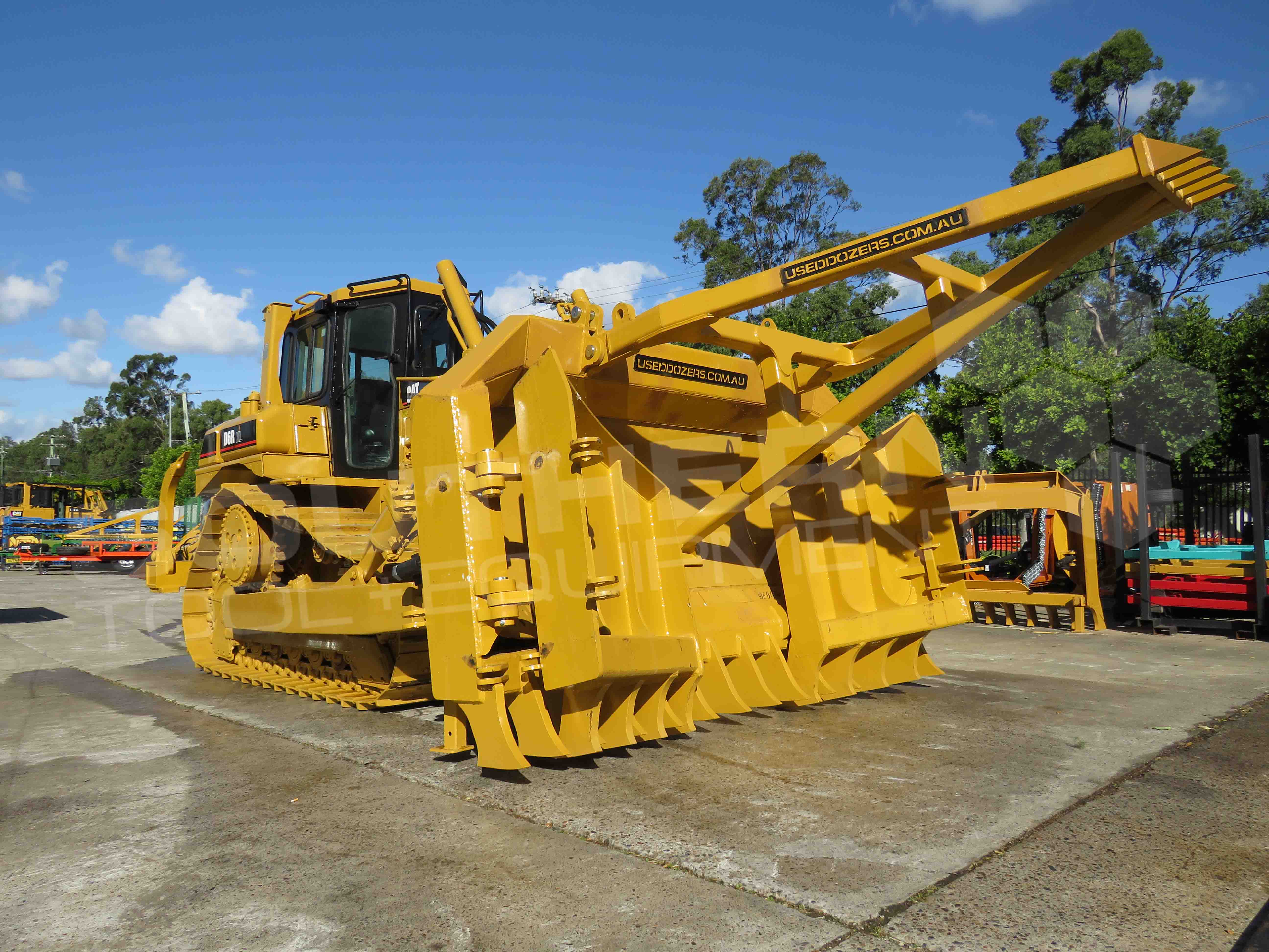 Caterpillar D6R D6T SU Blade Bulldozer Stick Rake & Tree Pusher